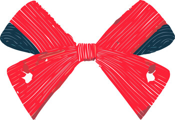 red ribbon bow