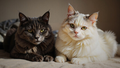 Relaxing Cat Family