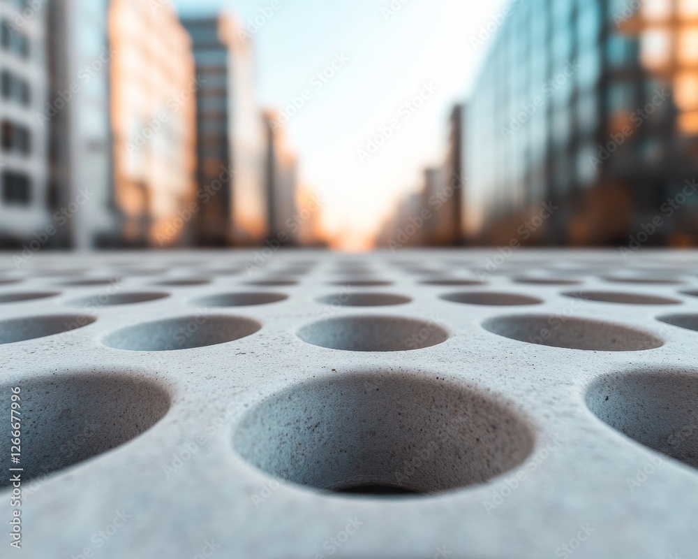 Poster modern minimalist urban surfaces textured concrete patterns for architectural design and smart city 