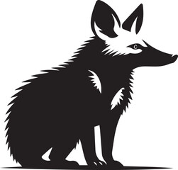 A simple Aardwolf vector style with white background 