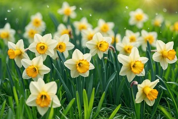 Obraz premium daffodils in the garden