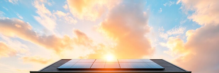 Contemporary Solar Design Sleek Rooftop Installation with Architectural Hardware - Sustainable Living and Green Energy for Modern Homes