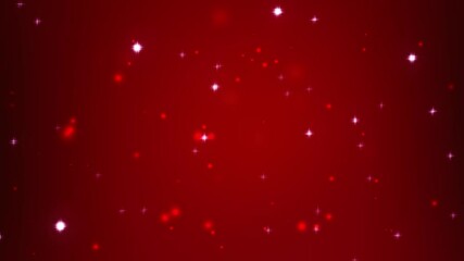 Animated abstract dust and star particles on a dark red gradient background suitable for award ceremonies, presentations, premium events and luxury festivals.