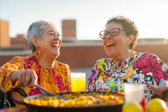 Vibrant Outdoor Feasts National Spanish Paella Day Celebration with Inclusive Dining - Spring Decor and Textile Trends for Accessible Event Planning
