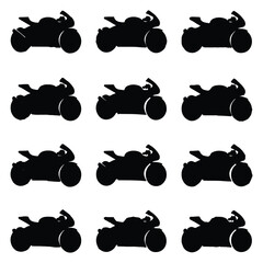 set of motorbike