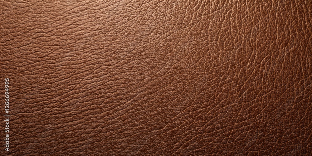 Aufkleber High-resolution image showcasing the rich texture and subtle color variations of a luxurious brown leather surface, ideal for design projects needing a sophisticated and elegant backdrop.