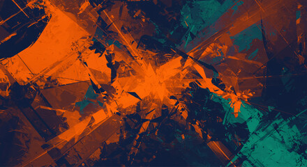 grunge background with red paint