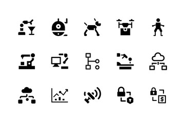 AI innovation icons for creative tech