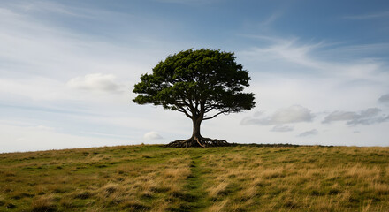 Fototapeta premium lonely tree in the field