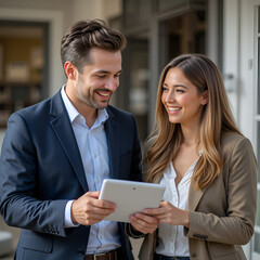 business people working in office