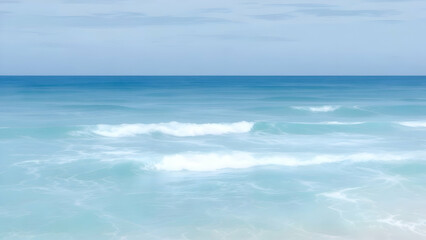 Obraz premium Ocean Breeze – A mix of pale turquoise and sky blue, evoking the fresh sea air.