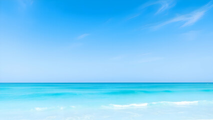 Fototapeta premium Ocean Breeze – A mix of pale turquoise and sky blue, evoking the fresh sea air.
