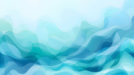 Fototapeta premium Ocean Breeze – A mix of pale turquoise and sky blue, evoking the fresh sea air.