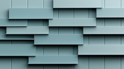 Modern Aesthetic with Solid Gradient Background. Textured blue wall with layered panels in modern design.