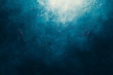 Fototapeta premium Abstract blue background with some smooth lines and some smoke