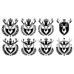 Obraz premium a Deer Crest design, often used as a logo or emblem
