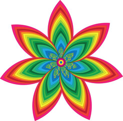 Flower art diaging for illustration