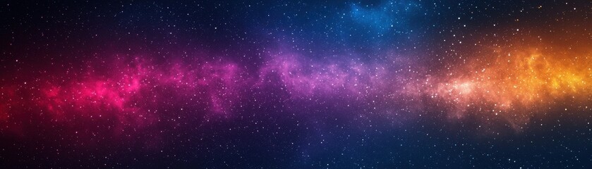 Cosmic Nebula with Vibrant Colors and Stars in the Night Sky for Use in Astronomical Themes and Artwork