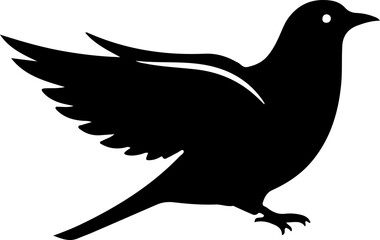 Obraz premium Elegant Bird Silhouette Vector Art, Flying Bird Silhouettes Collection, Minimalist Bird Silhouette Designs, Black and White Bird Vector Art, Bird Silhouette Clipart Set, High-Quality Bird Vector Graph