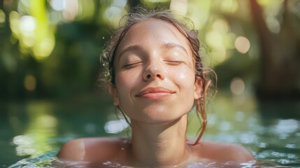 Obraz premium Blissful Serenity in Nature's Embrace