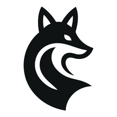 Stylized Fox Head Vector Logo – Modern Abstract Fox Illustration