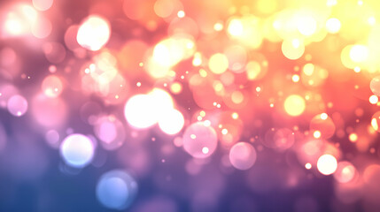 Fototapeta premium Abstract Bokeh Lights Background with Glowing Pink and Gold Tones