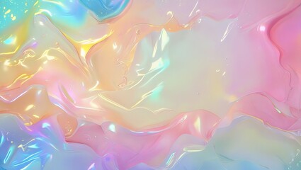 Obraz premium Pastel iridescent swirls.