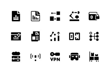 Prime tech and ai icons bundle for modern design flair