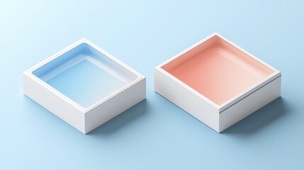 Packaging innovation flat design front view sustainable materials theme water color Split-complementary color scheme.