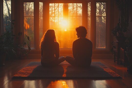Teacher Comforting Sad Student in School Hallway