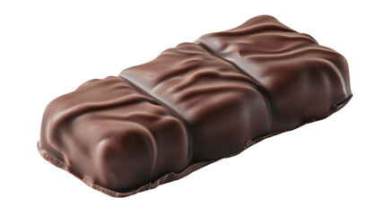 Obraz premium Isolated Milk Chocolate Bar with Wavy Surface
