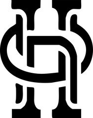 Letter H Outline Logo