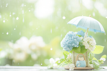 梅雨のミニチュア rainy season