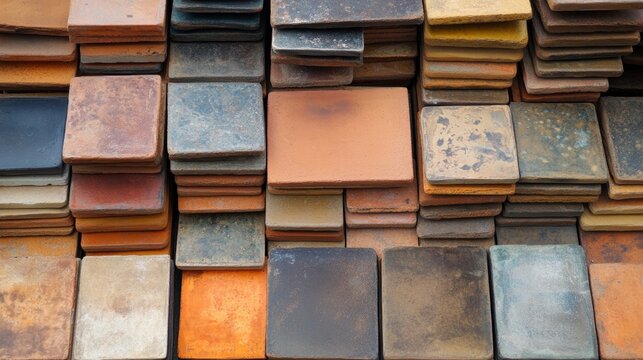 Sokka tile, clay tile from Kebumen district which is famous for its quality. neatly arranged shows its sturdiness