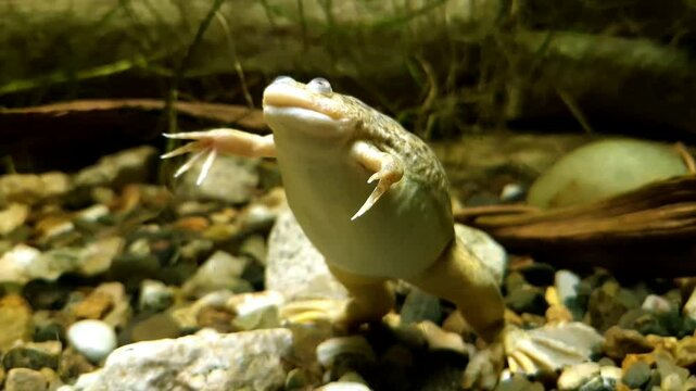 African clawed frog, its scientific name is Xenopus laevis