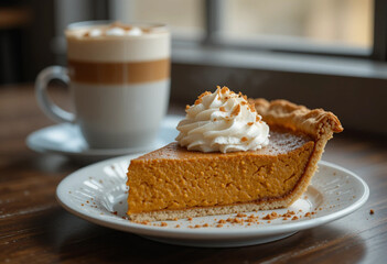 slice of pumpkin cake