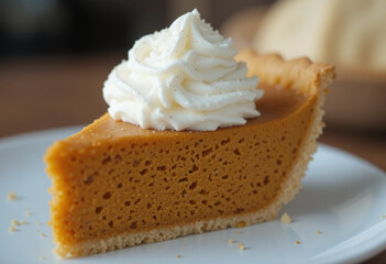 slice of pumpkin cake