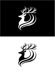 Elegant Deer Silhouette Logo Design for Eco-Friendly & Outdoor Brands