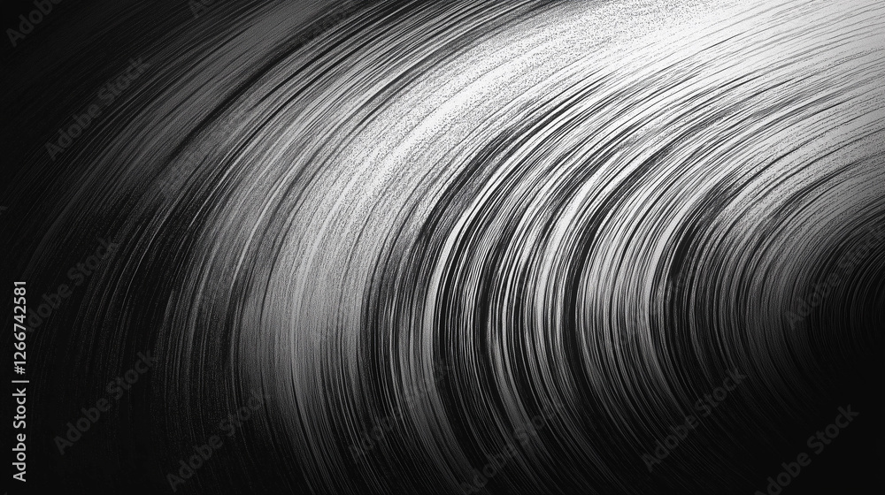Fototapete A High-Resolution Monochrome Texture with Dust Particles and Light Rays, Creating a Dramatic and Atmospheric Effect. This Highly Detailed Black and White Backdrop is Perfect for Adding Depth and Textu
