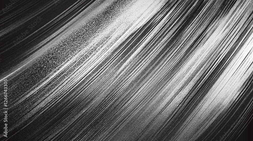 Aufkleber A High-Resolution Monochrome Texture with Dust Particles and Light Rays, Creating a Dramatic and Atmospheric Effect. This Highly Detailed Black and White Backdrop is Perfect for Adding Depth and Textu
