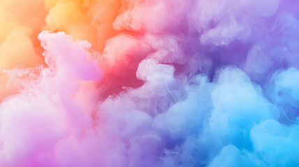 Colorful Smoke Abstract Background with Smooth Gradient and Delicate Texture