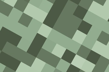 Elegant green sage square pixelated texture with a soft digital mosaic effect. Natural abstract background concept