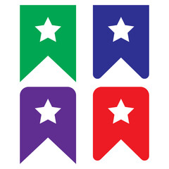bookmark icon vector design templates