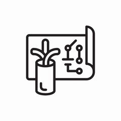 blueprint icon vector sign