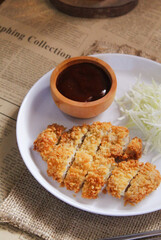 Chiken katsu with salad