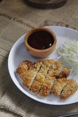 Chiken katsu with salad