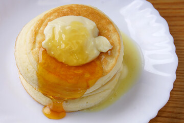 ハチミツとパンケーキ