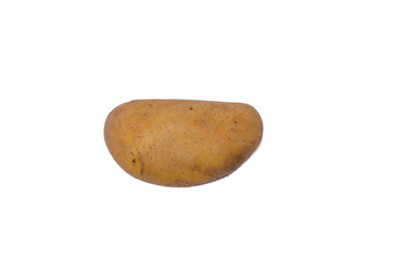 Isolated potato peel on white background