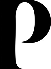 Letter P Outline Logo