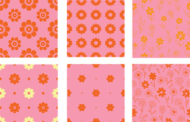 seamless pattern with flowers